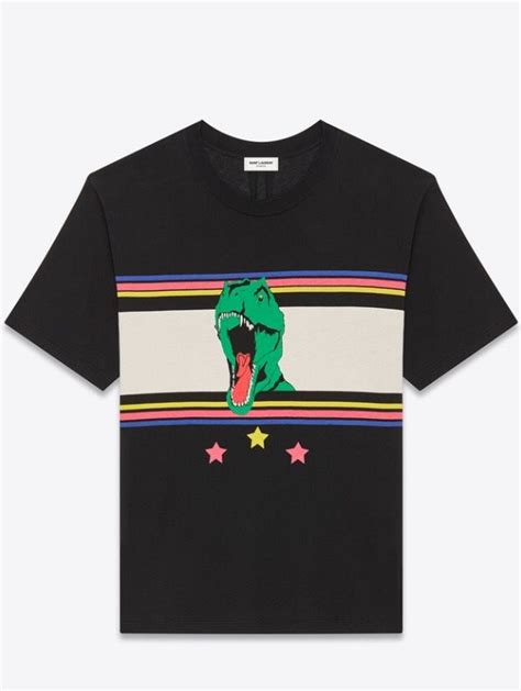 ysl t shirt dinosaur|Yves Saint Laurent Yves Saint Laurent Dinosaur Tee .